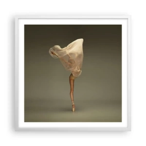 Plakat w białej ramie - Zaraz wzleci - 60x60 cm