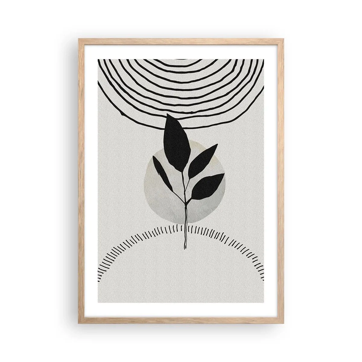 Plakat w ramie jasny dąb - Kompozycja: rytuały natury - 50x70 cm