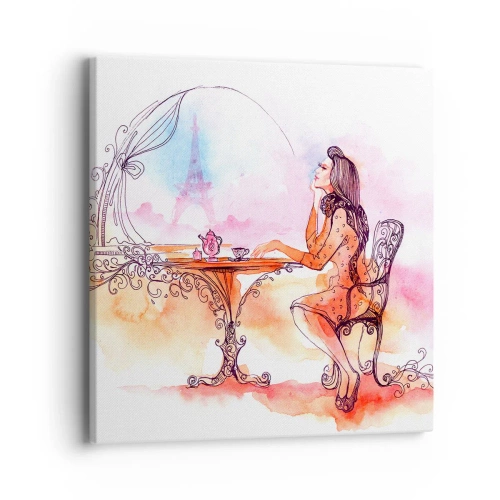 Obraz na płótnie - Paryski szyk - 40x40 cm