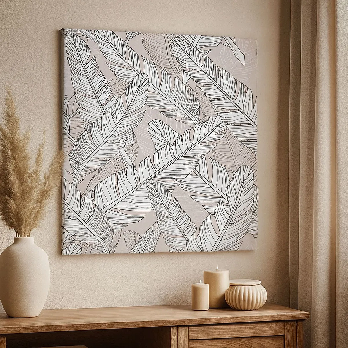 Obraz na płótnie - Pierzasta zawierucha - 30x30 cm