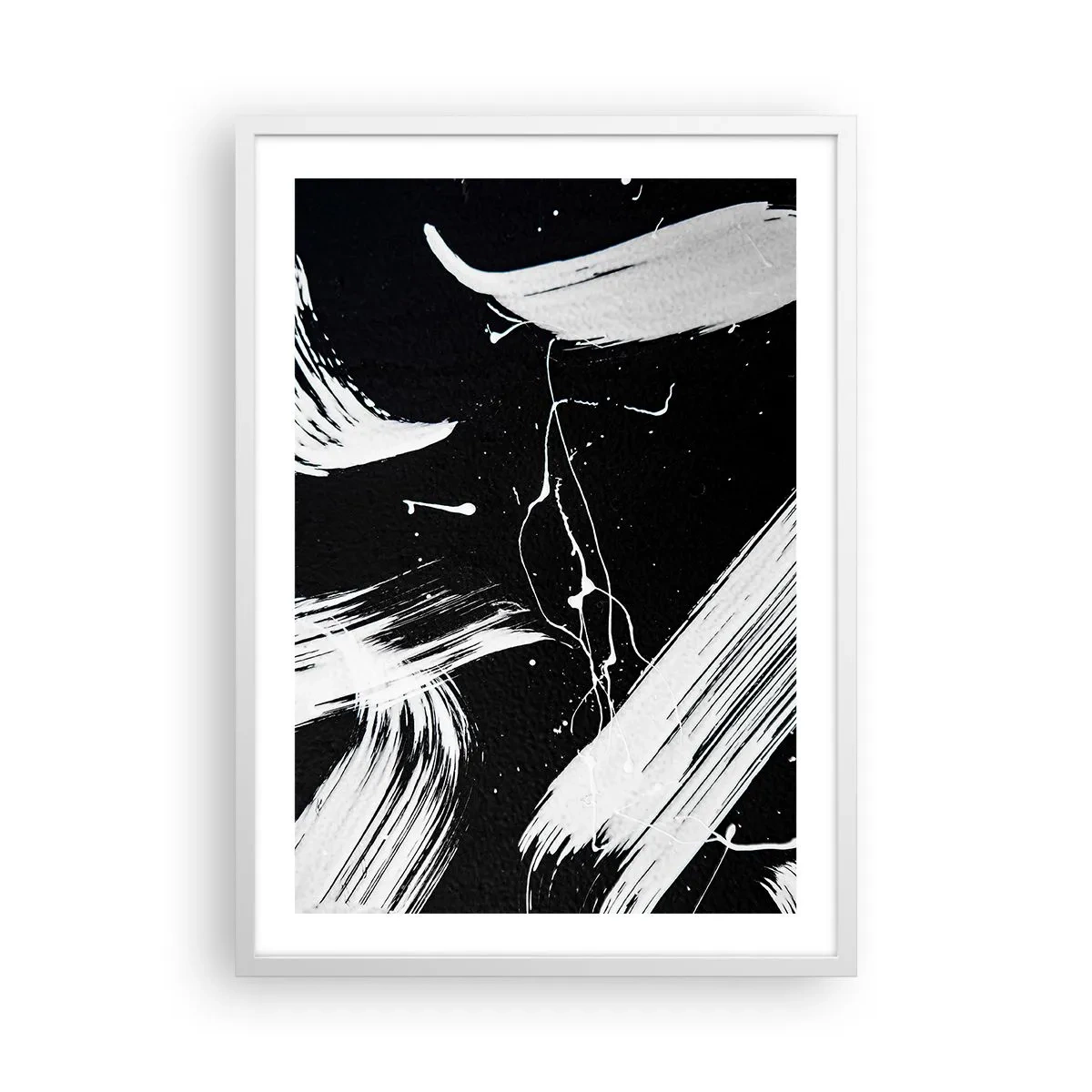 Plakat w białej ramie - Przełamać mrok - 50x70 cm