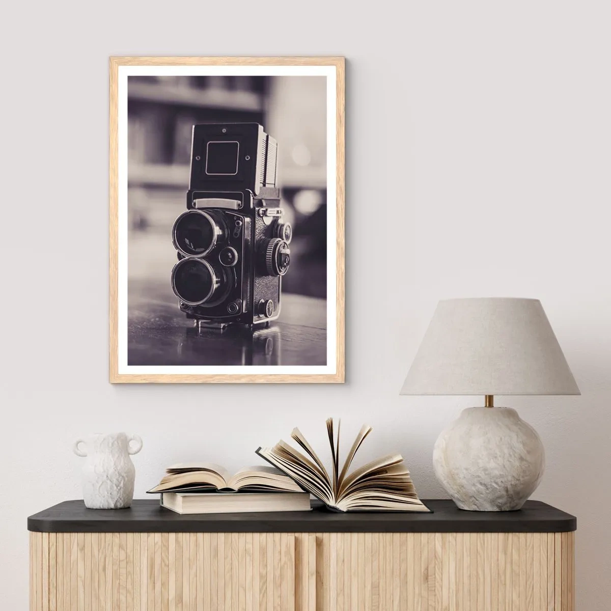 Plakat w ramie jasny dąb - Magia starej fotografii - 30x40 cm