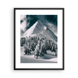 Plakat w czarnej ramie - Kraina śniegu i lodu - 40x50 cm