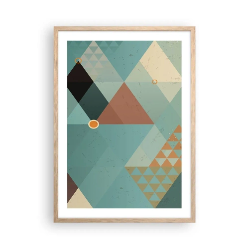 Plakat w ramie jasny dąb - Jedność wielości, wielość jedności - 50x70 cm