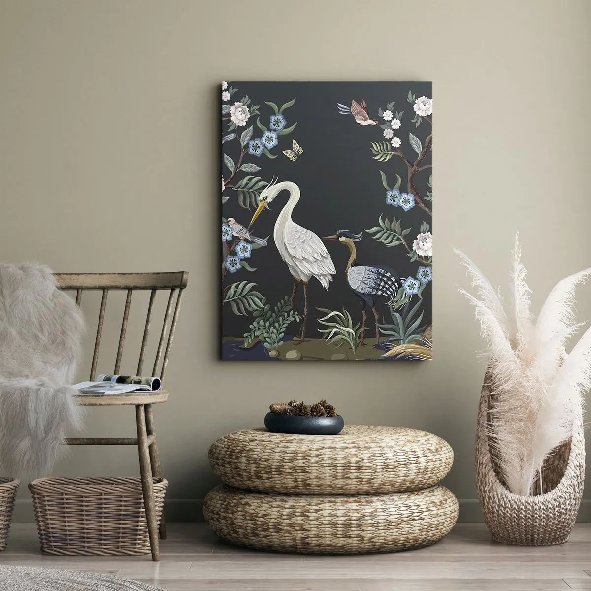 Obraz na płótnie - Ptasia parada - 55x100 cm