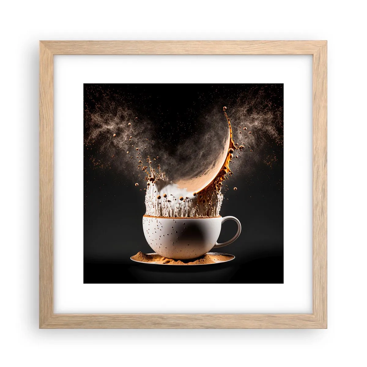 Plakat w ramie jasny dąb - Eksplozja smaku - 30x30 cm