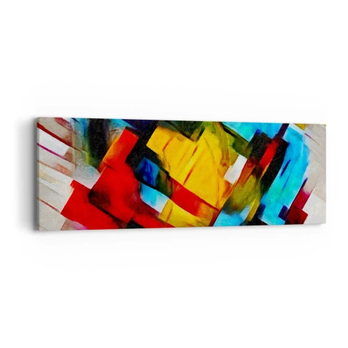 Obraz na płótnie - Różnobarwny przekładaniec - 90x30 cm