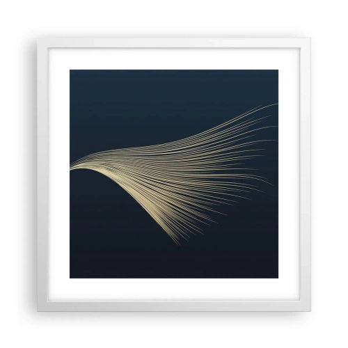 Plakat w białej ramie - Jak anioła włos - 40x40 cm