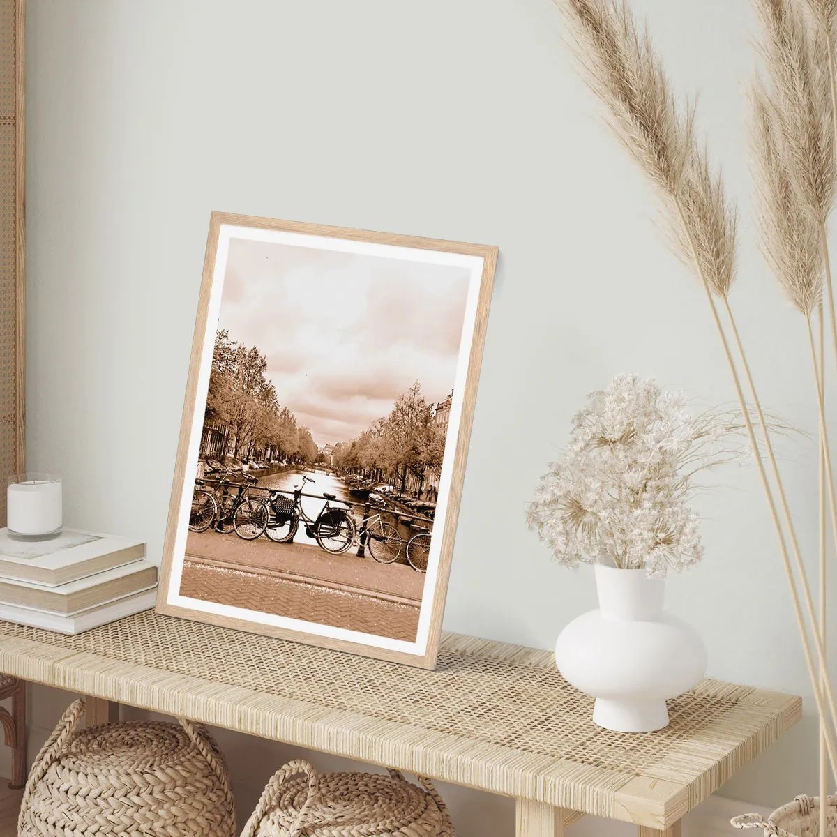Plakat w ramie jasny dąb - Holenderskie klimaty - 70x100 cm