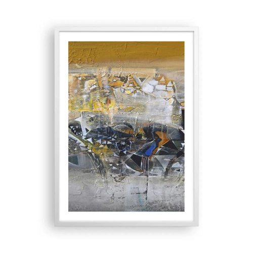 Plakat w białej ramie - Wszystko się poukłada - 50x70 cm