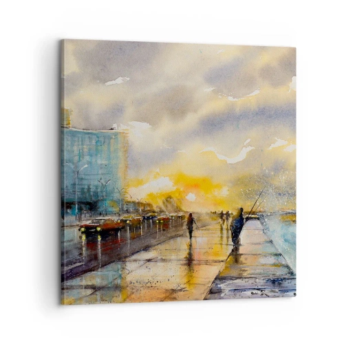 Obraz na płótnie - Życie na brzegu - 60x60 cm