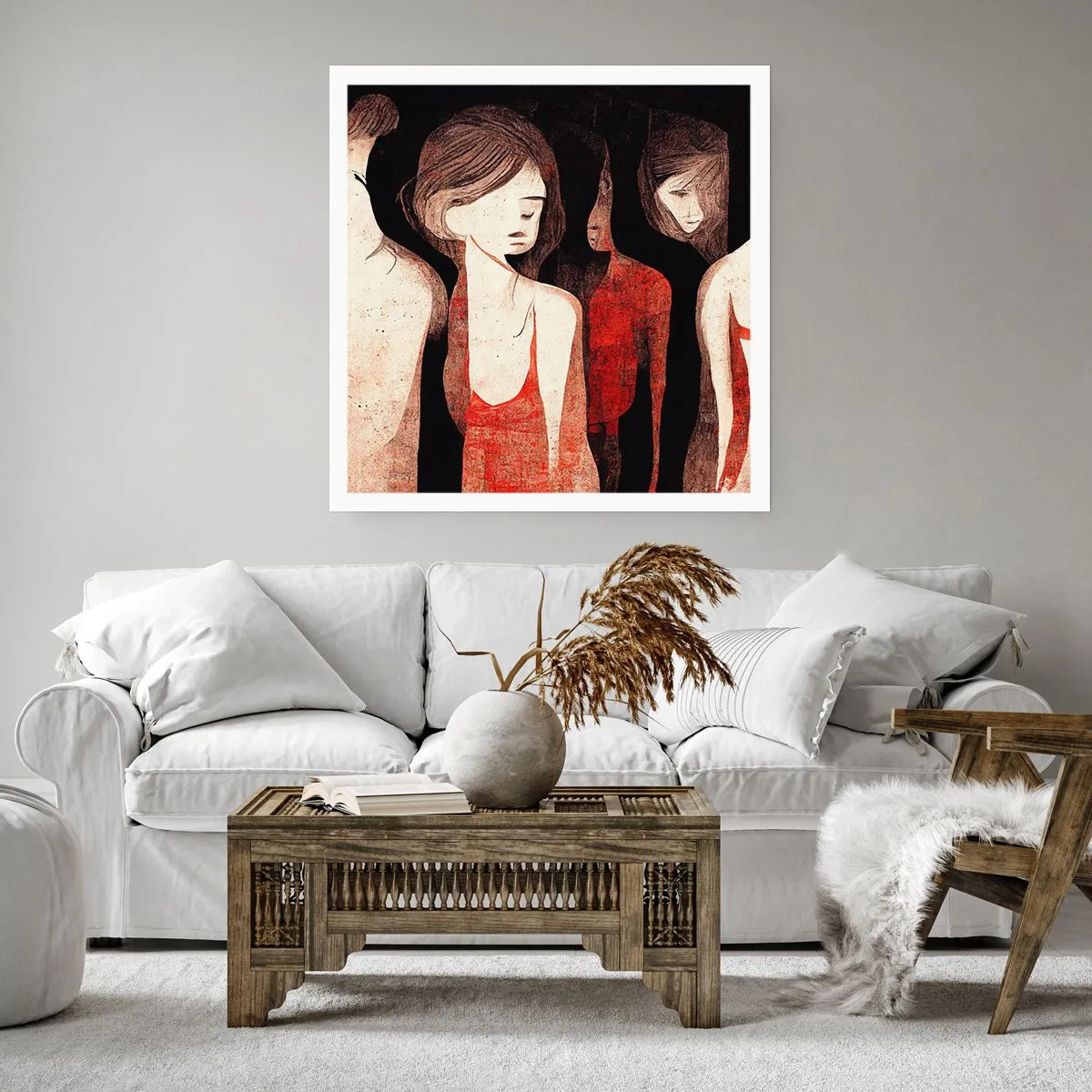 Plakat - Madonny z ciemności - 50x50 cm