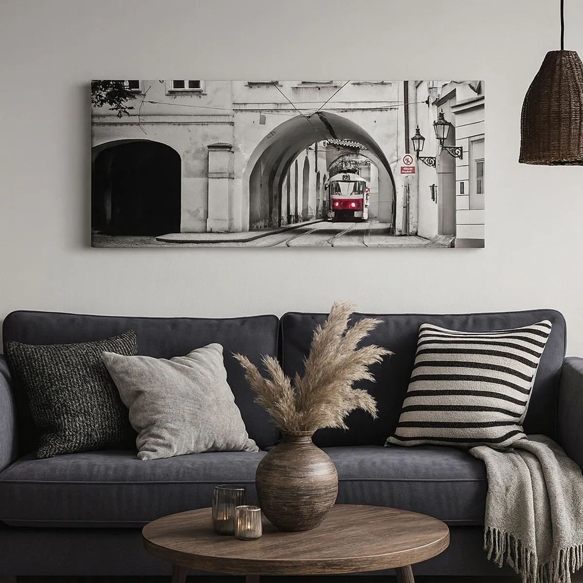 Obraz na płótnie - Przez miejski labirynt - 100x40 cm