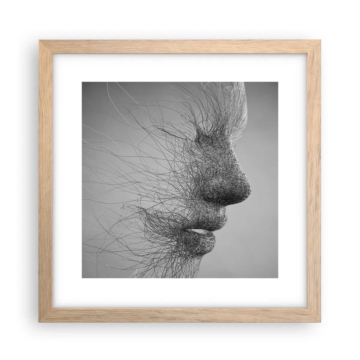 Plakat w ramie jasny dąb - Duch wiatru - 30x30 cm