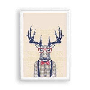 Plakat w białej ramie - Zabawna ekstrawagancja - 70x100 cm