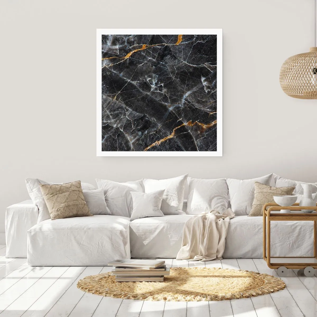 Plakat - Wewnętrzne życie kamienia - 40x40 cm