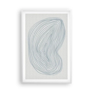 Plakat w białej ramie - Uśmiech kropli - 61x91 cm