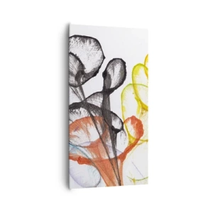 Obraz na płótnie - Kwiaty z duszą - 65x120 cm