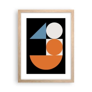 Plakat w ramie jasny dąb - Układ figurowy - 30x40 cm