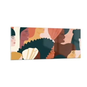 Obraz na szkle - Tylko kobiecość - 100x40 cm