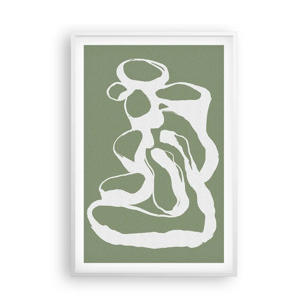 Plakat w białej ramie - Wołanie przestrzeni - 61x91 cm