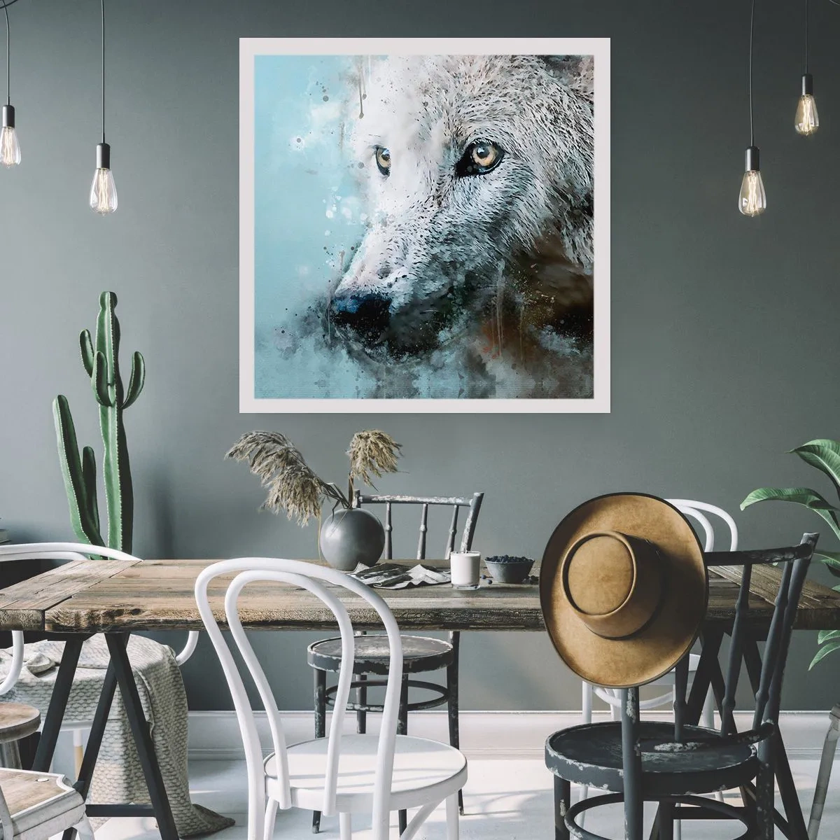 Plakat - Poznaj wilczą duszę - 40x40 cm