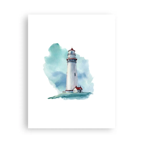 Plakat - Łagodna siostra błękitu - 30x40 cm