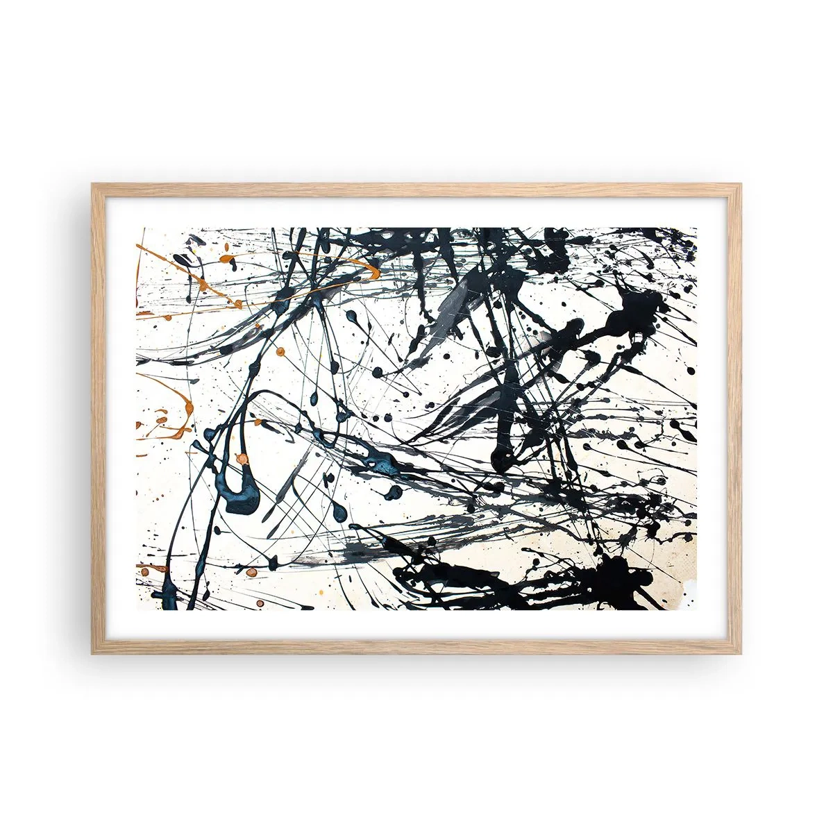 Plakat w ramie jasny dąb - Z sensem czy bez sensu? - 70x50 cm