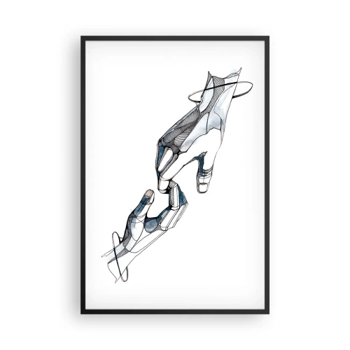 Plakat w czarnej ramie - Dobry gest - 61x91 cm