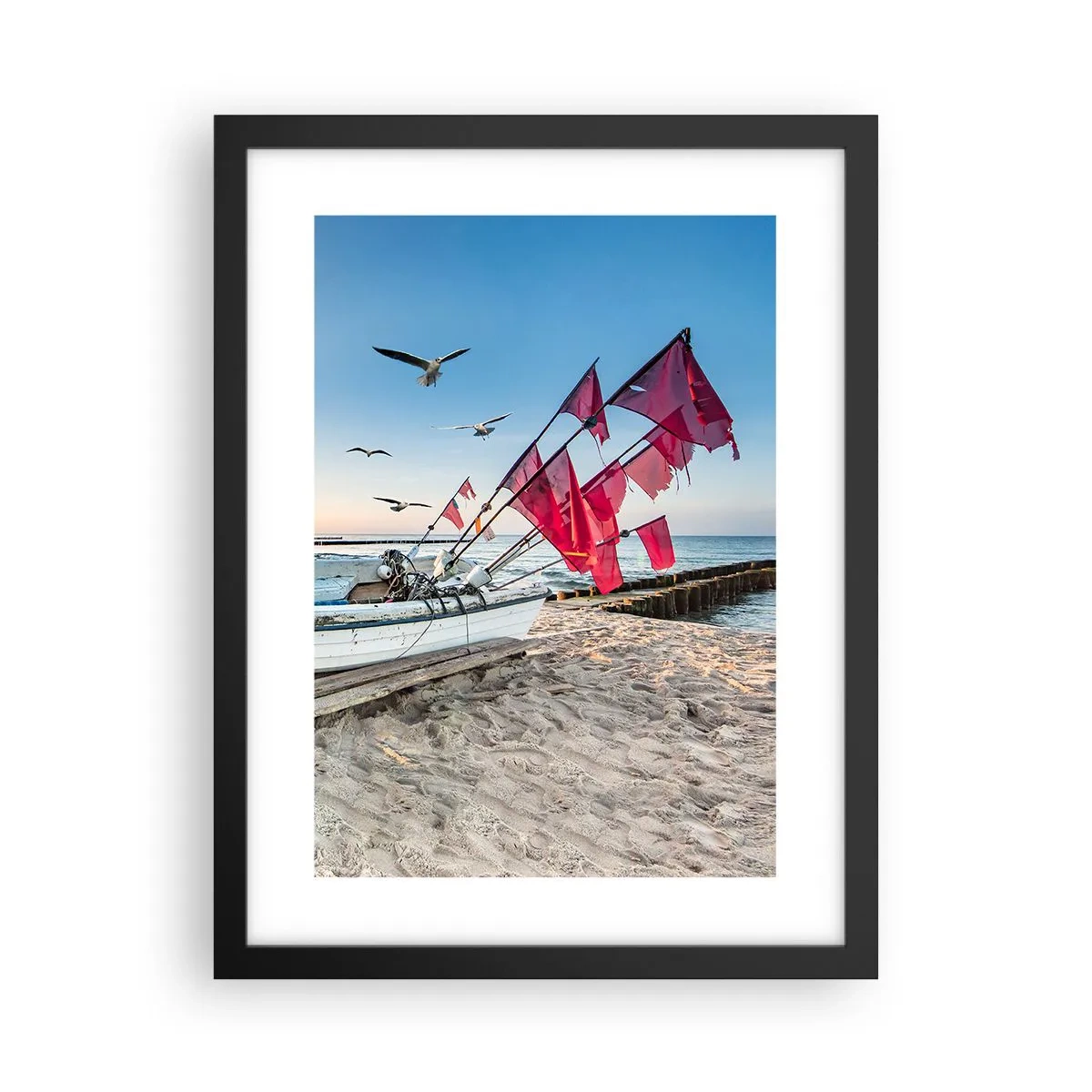 Plakat w czarnej ramie - Zasłużony odpoczynek - 30x40 cm