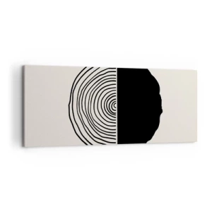 Obraz na płótnie - Pół na pół - 100x40 cm