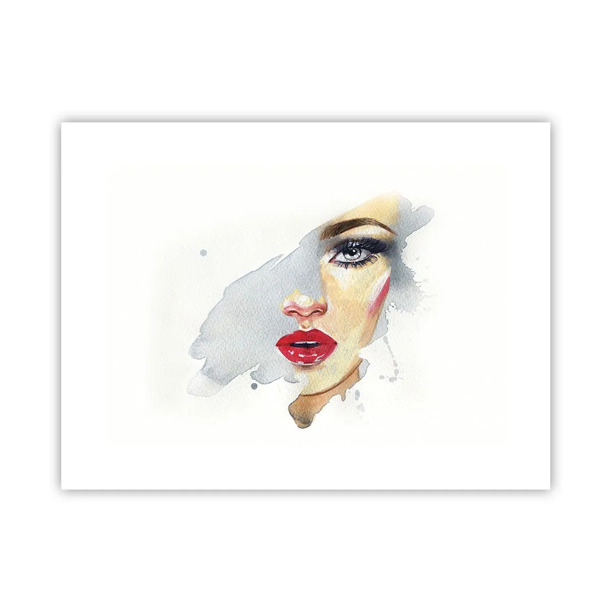 Plakat - Odbicie w kropli wody - 40x30 cm