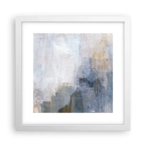 Plakat w białej ramie - Tony i akordy barw - 30x30 cm