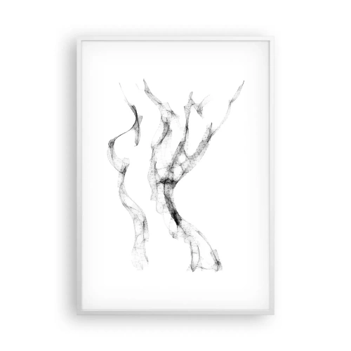 Plakat w białej ramie - Piękna i silna - 70x100 cm