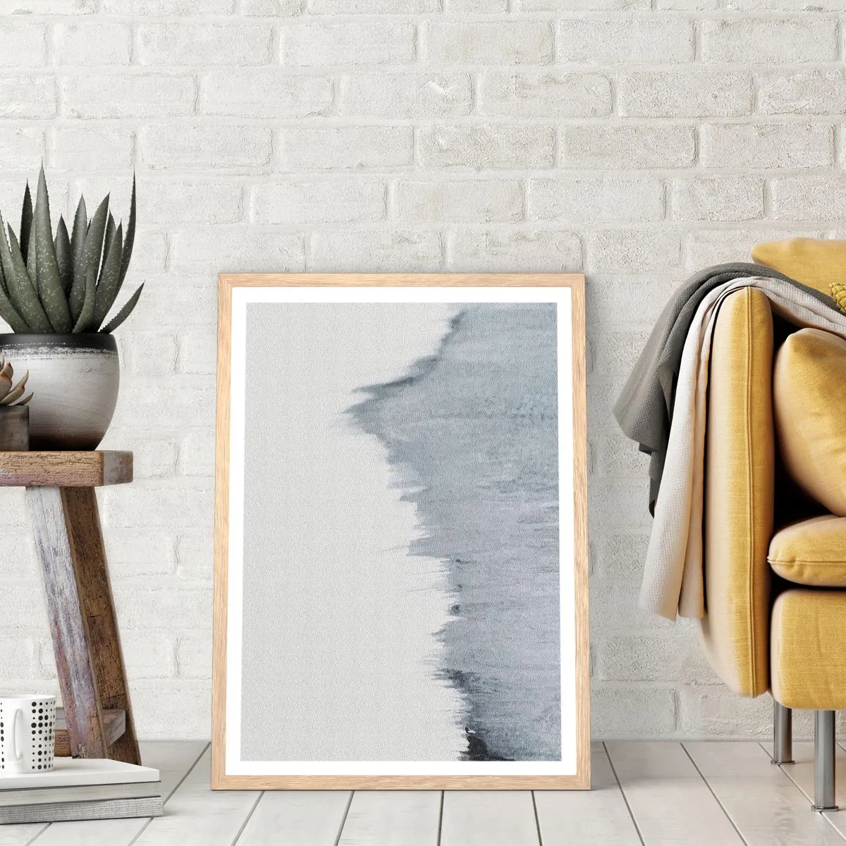 Plakat w ramie jasny dąb - Tajemniczy zapis - 50x70 cm