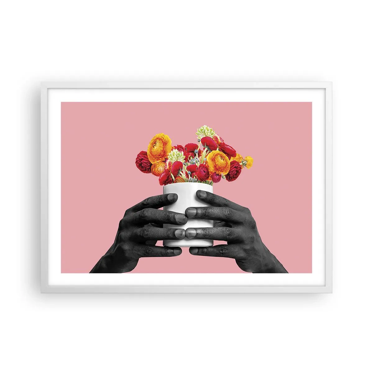 Plakat w białej ramie - Apoteoza życia - 70x50 cm