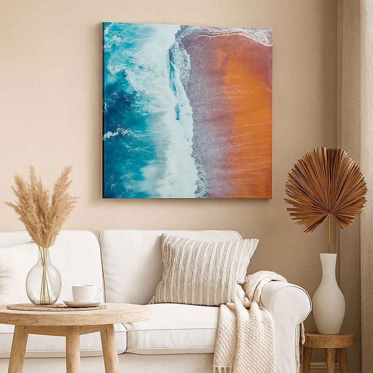 Obraz na płótnie - Dotyk oceanu - 30x30 cm