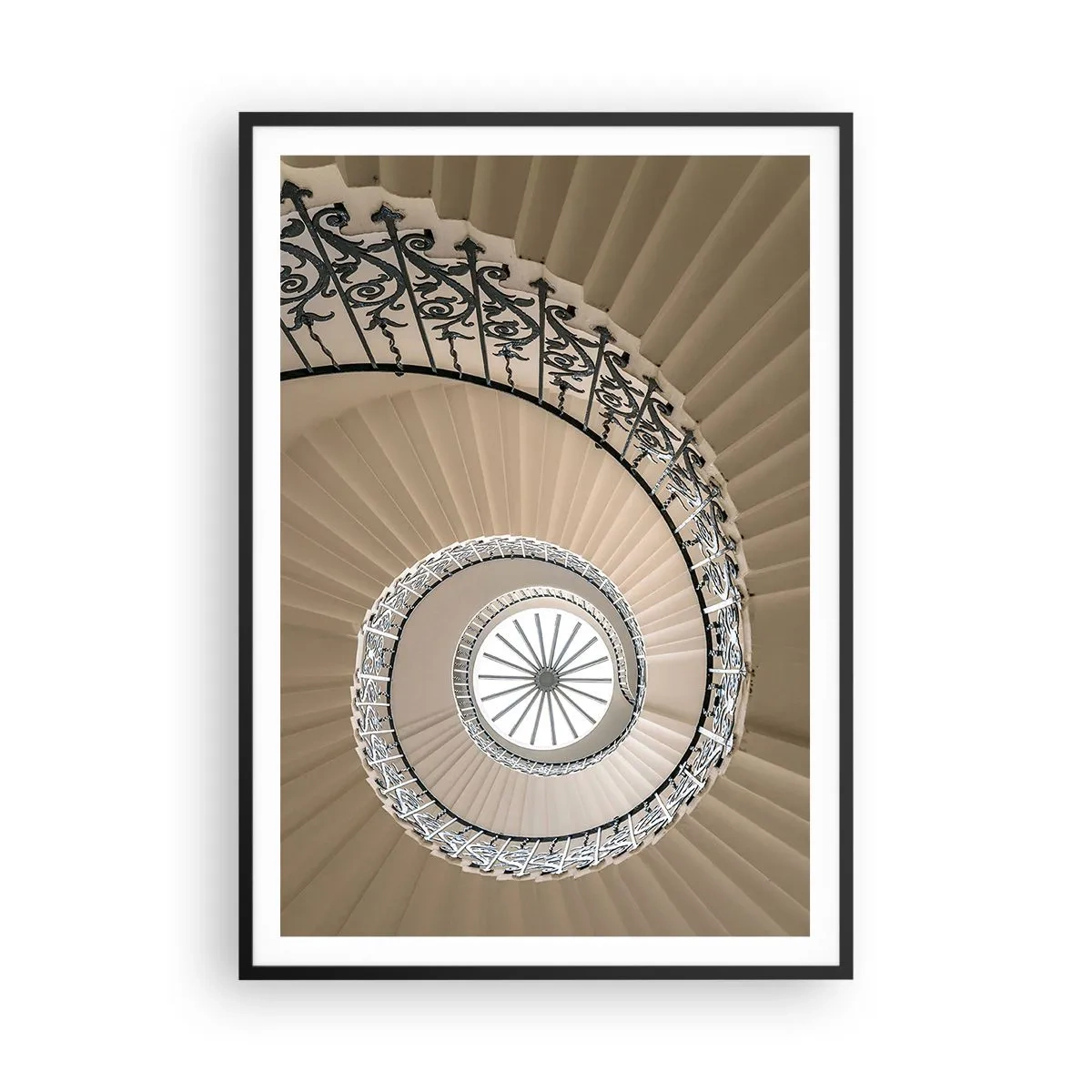 Plakat w czarnej ramie - W środku muszli - 70x100 cm