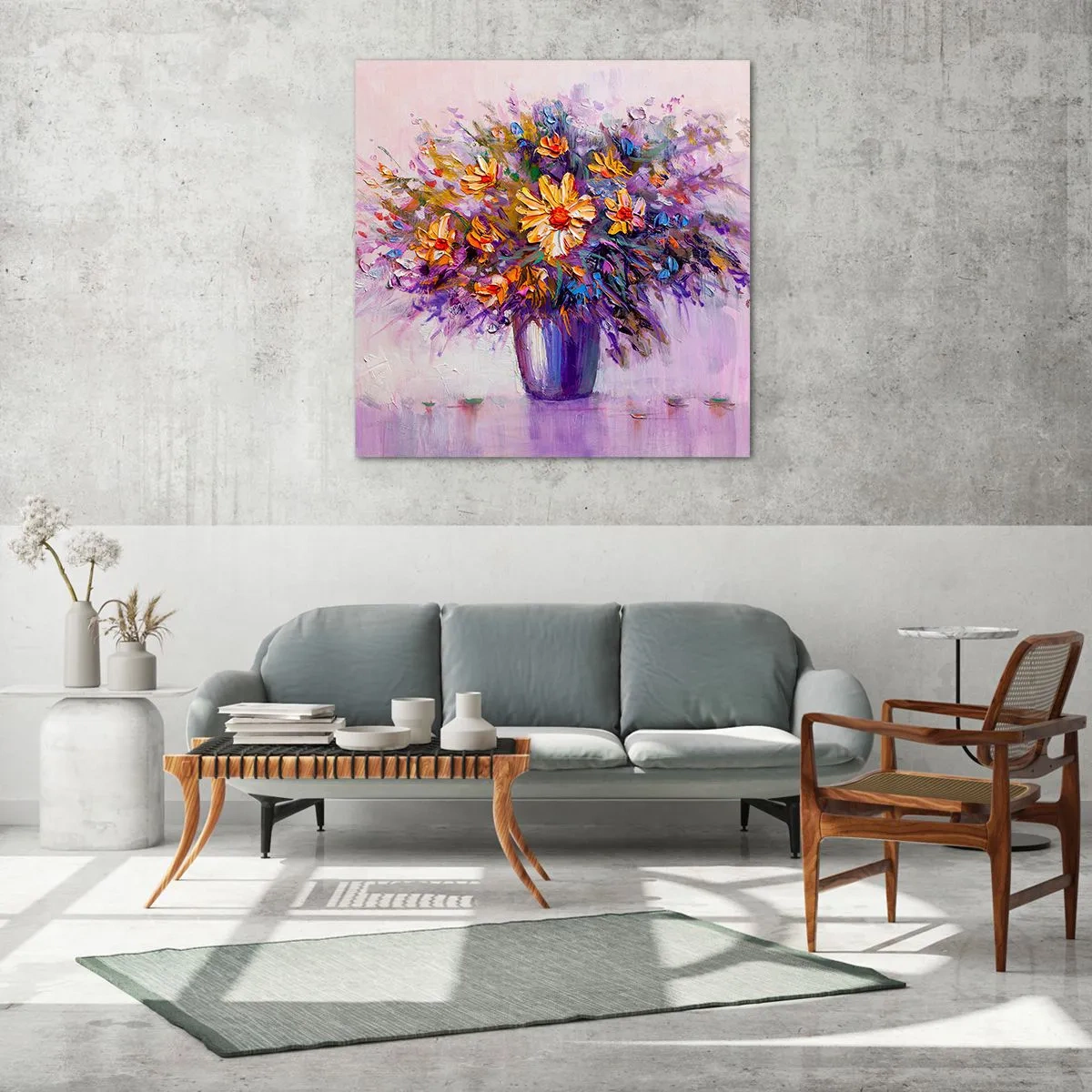 Obraz na szkle - Słodko pachnie, słodko wygląda - 70x70 cm