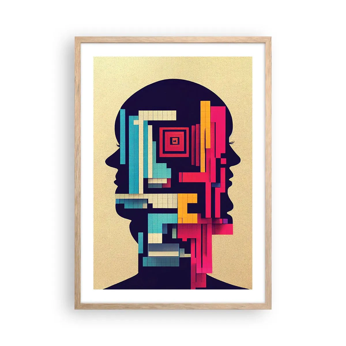 Plakat w ramie jasny dąb - Nowe więzi - 50x70 cm