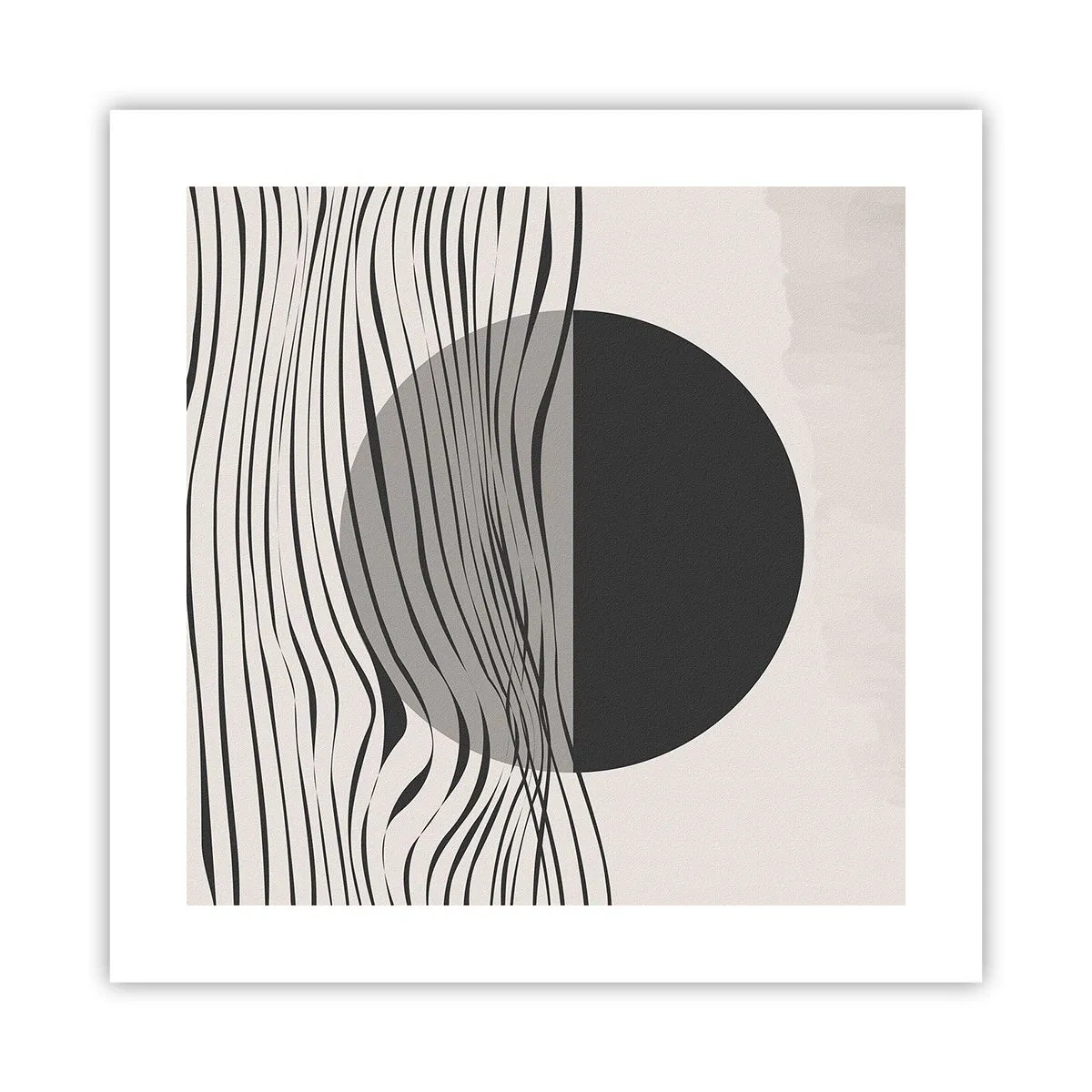 Plakat - Kompozycja połowiczna - 40x40 cm