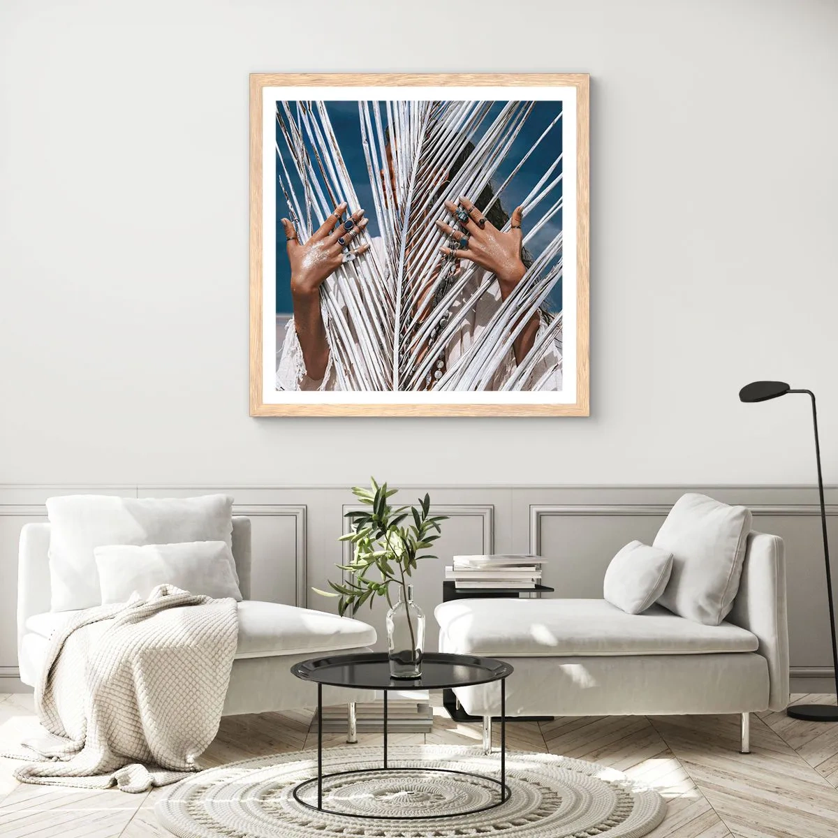 Plakat w ramie jasny dąb - Dziewczyna szamana? - 60x60 cm