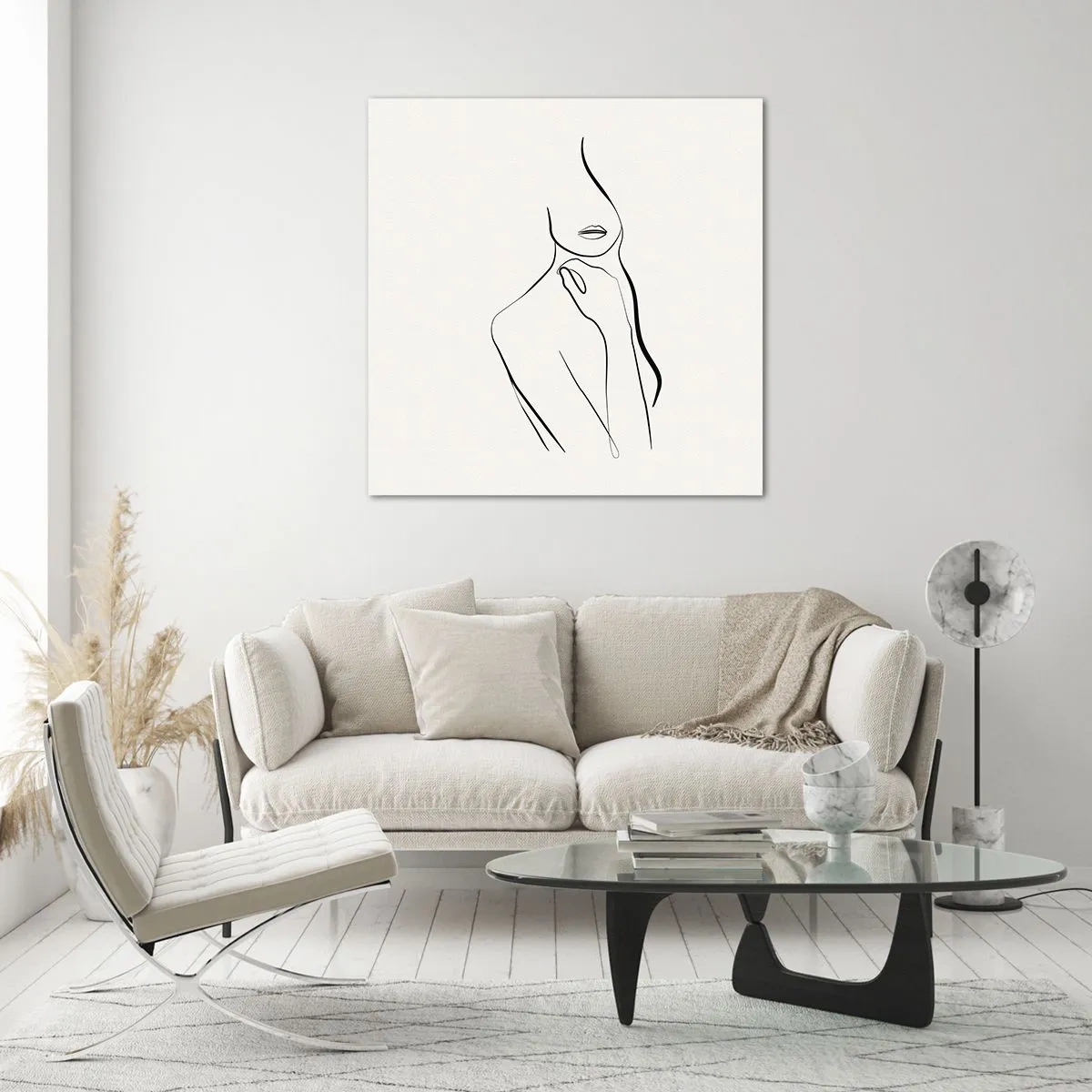 Obraz na szkle - Fala melancholii - 60x60 cm