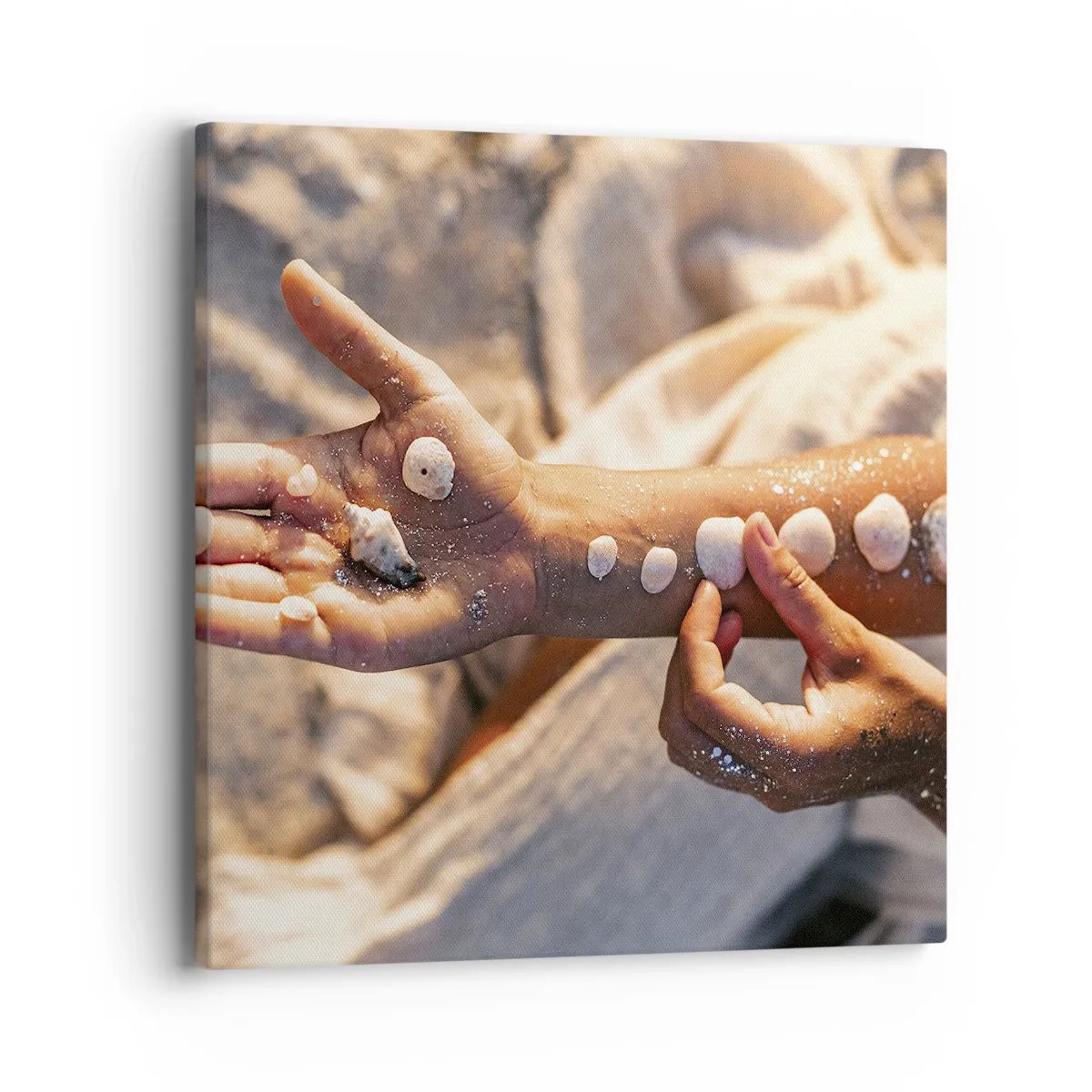 Obraz na płótnie - Piękno w zasięgu ręki - 40x40 cm