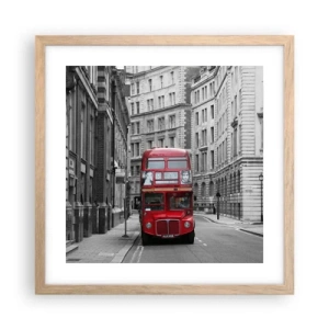 Plakat w ramie jasny dąb - Codzienność nie musi być szara - 40x40 cm