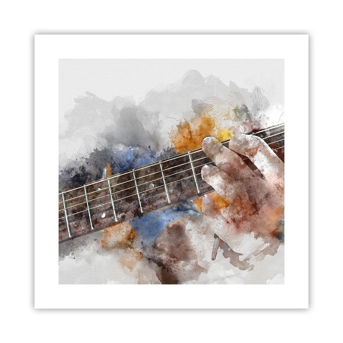 Plakat - Poezja między strunami - 40x40 cm