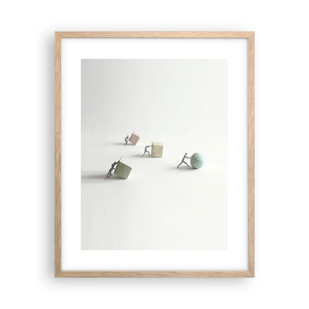 Plakat w ramie jasny dąb - Samo życie - 40x50 cm