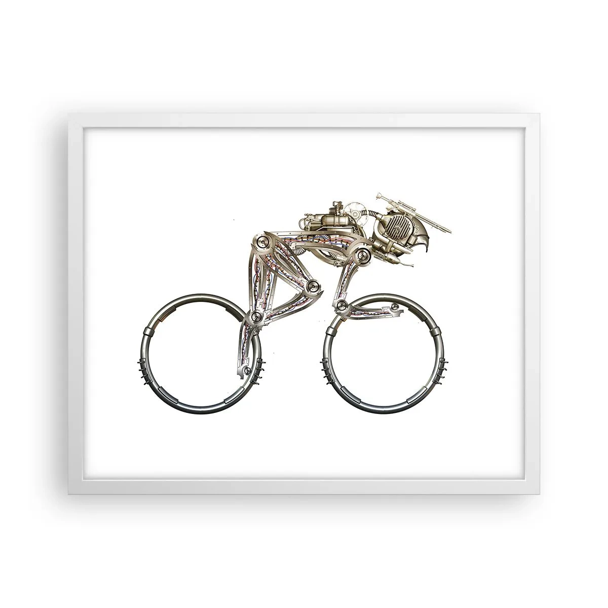 Plakat w białej ramie - Wspaniała maszyna - 50x40 cm