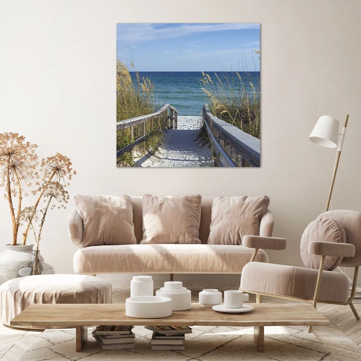 Obraz na płótnie - W słońcu, na wietrze - 70x70 cm