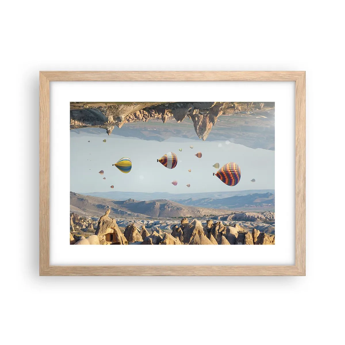 Plakat w ramie jasny dąb - Tu wszystko jest możliwe - 40x30 cm